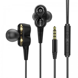 2019 Nový duální ovladač Dobrý hluboký basový stereofonní Hi-Fi kabel do ucha s kabelem OE18