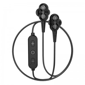 Nový duální dynamický ovladač Sport Stereo kvalita zvuku HiFi bezdrátová sluchátka Bluetooth